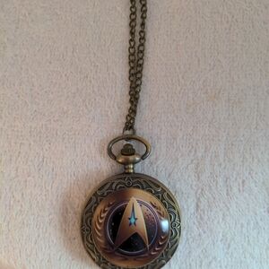 Vintage Gold Pocket Watch with Chain